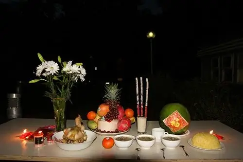 Văn khấn giao thừa ngoài trời